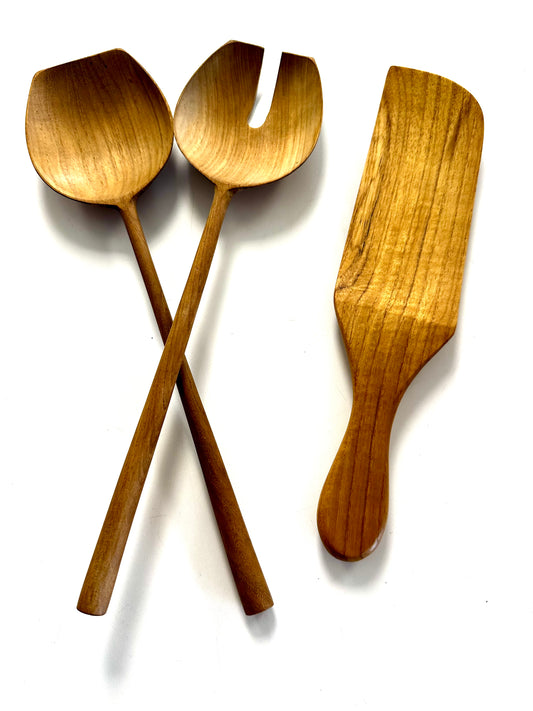 Teak Serving Set